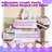 Adjustable Vanity With Led Mirror - Modern Makeup Table With Storage Drawers & Side Cabinet For Bedroom