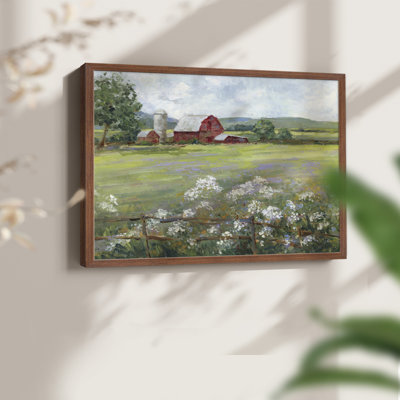 Summer at the Farm -Framed Print - Restickable