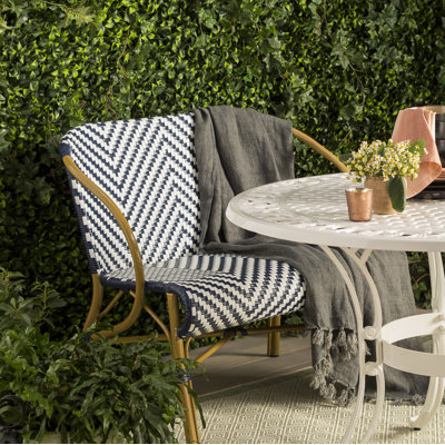 Kemah Herringbone Aluminum Garden Bench by Longshore Tides