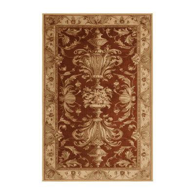 Tapis brun français lavable à la machine