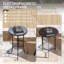 Round Metal Outdoor Bistro Table , 35.50cm W 35.50cm D