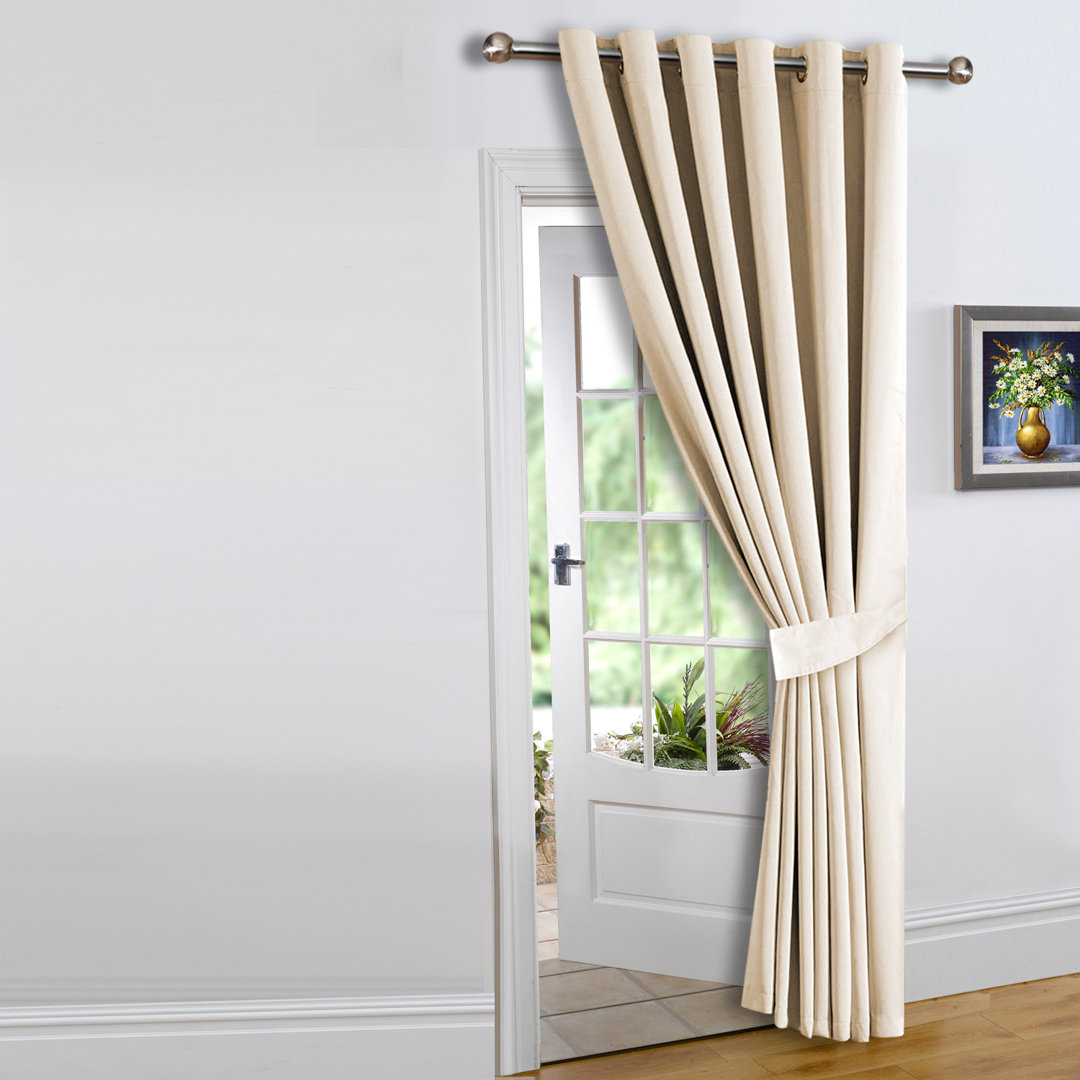 Bernards Grommet Eyelet Blackout Thermal Door Curtain