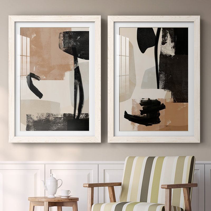 «Selective Arrangement III», reproduction encadrée de qualité supérieure - prête à être accrochée, Blanc