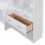 Grand lit escamotable mural avec placard, tiroirs et tablettes-1249527863