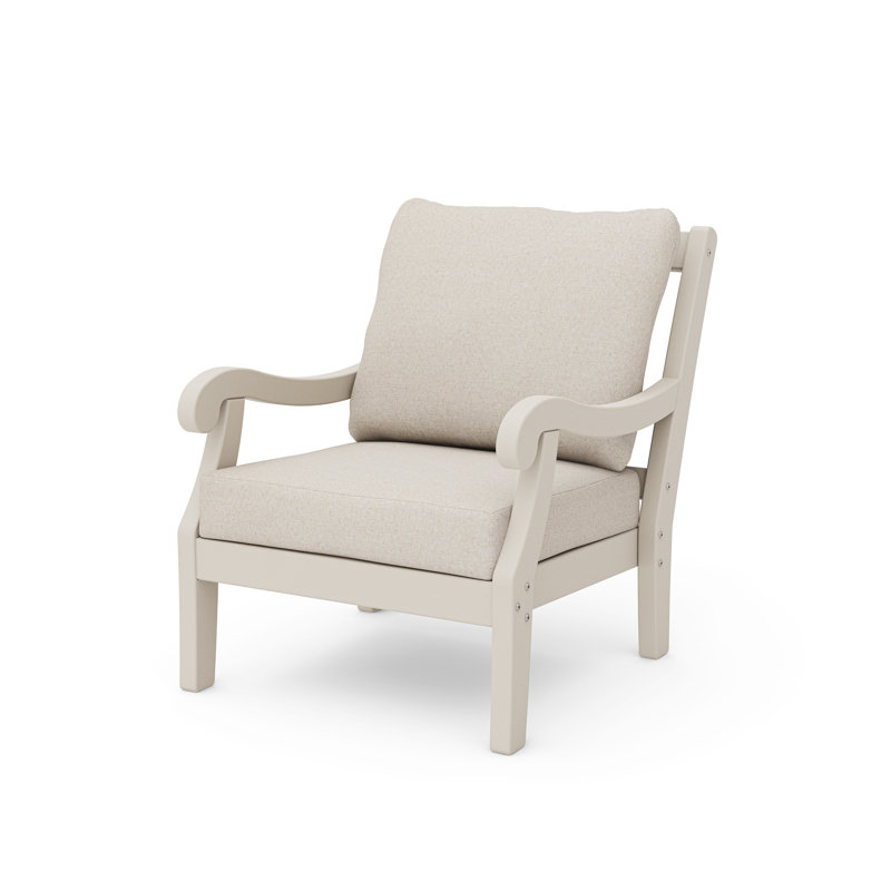 Veranda 3-Piece Deep Seating Set, Dune Burlap Cushion/Sand Frame