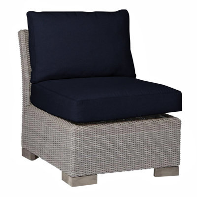 Fauteuil de chambre club tissé - Huître