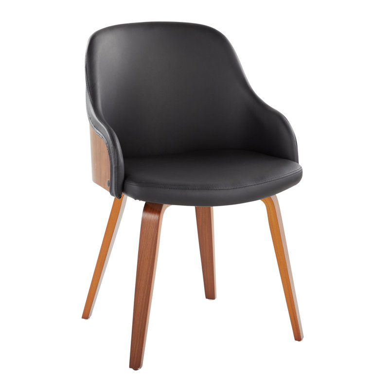 Fauteuil rembourré Hackler, Polyuréthane noir