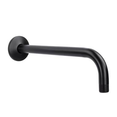 Black Bathroom Gooseneck Shower Arm Wall Mounted Shower Accessories Without  Head