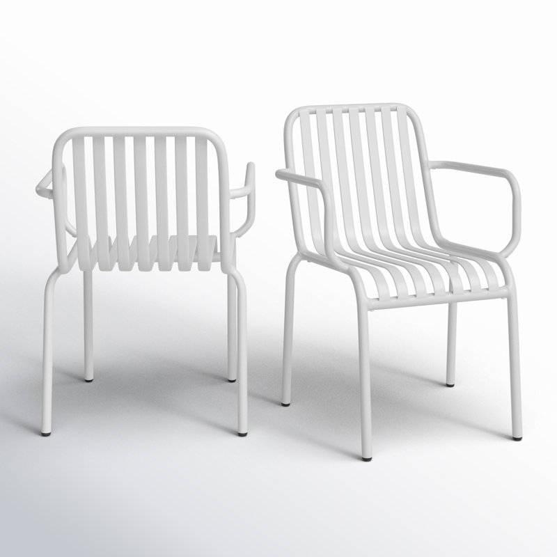 Chaise de patio Abra, Blanc