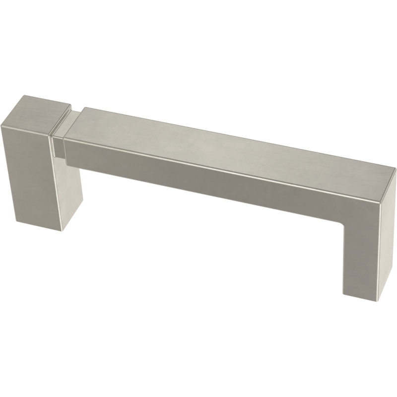 Ensemble de poignées barre asymétrique 5,0625 po, Nickel brossé, 3"