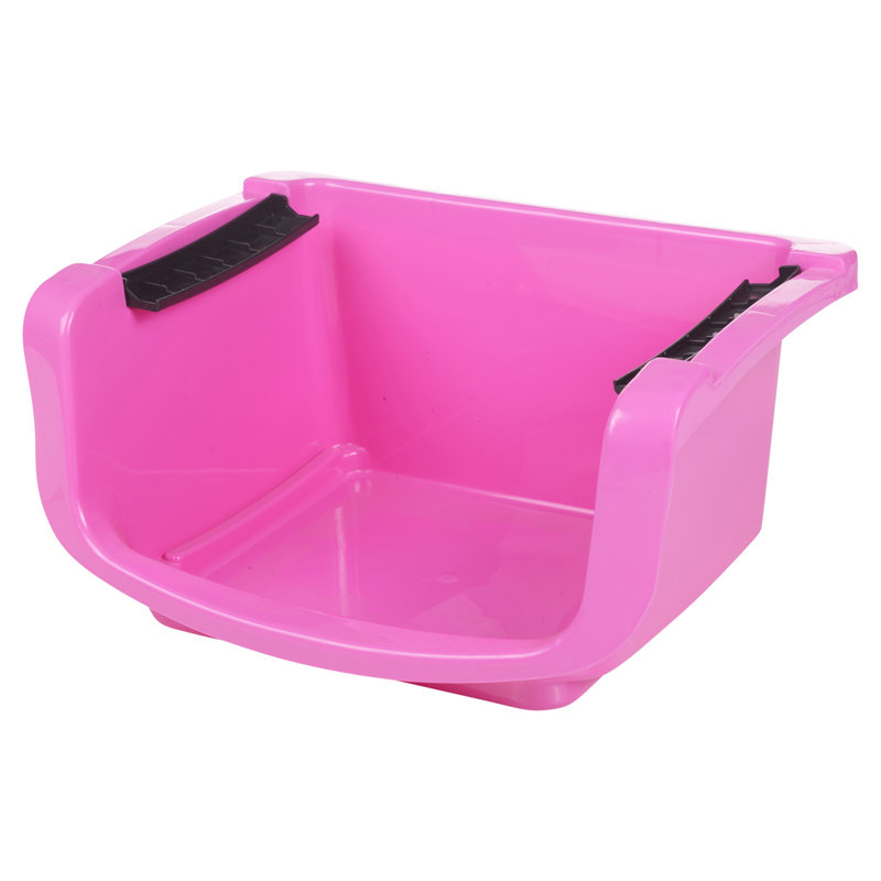 Symple Stuff Plastic Decorative Basket, Pink