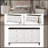 Carena White & Walnut Finish Dresser With Jewerly Tray