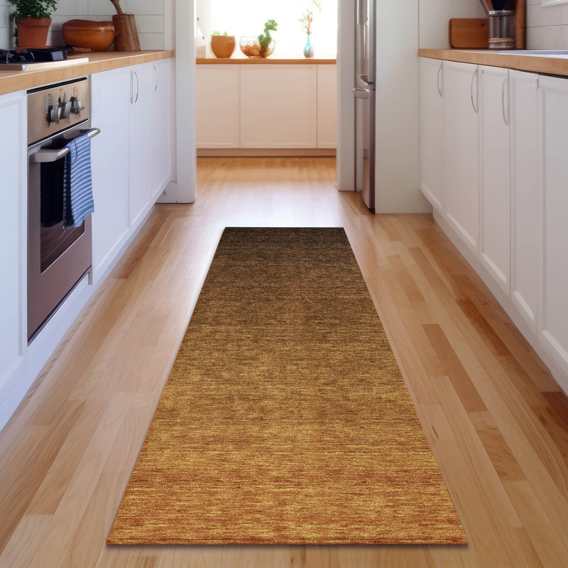 Premium Machine Washable Prisco Chocolate Rug, Runner 2'3" x 7'6"