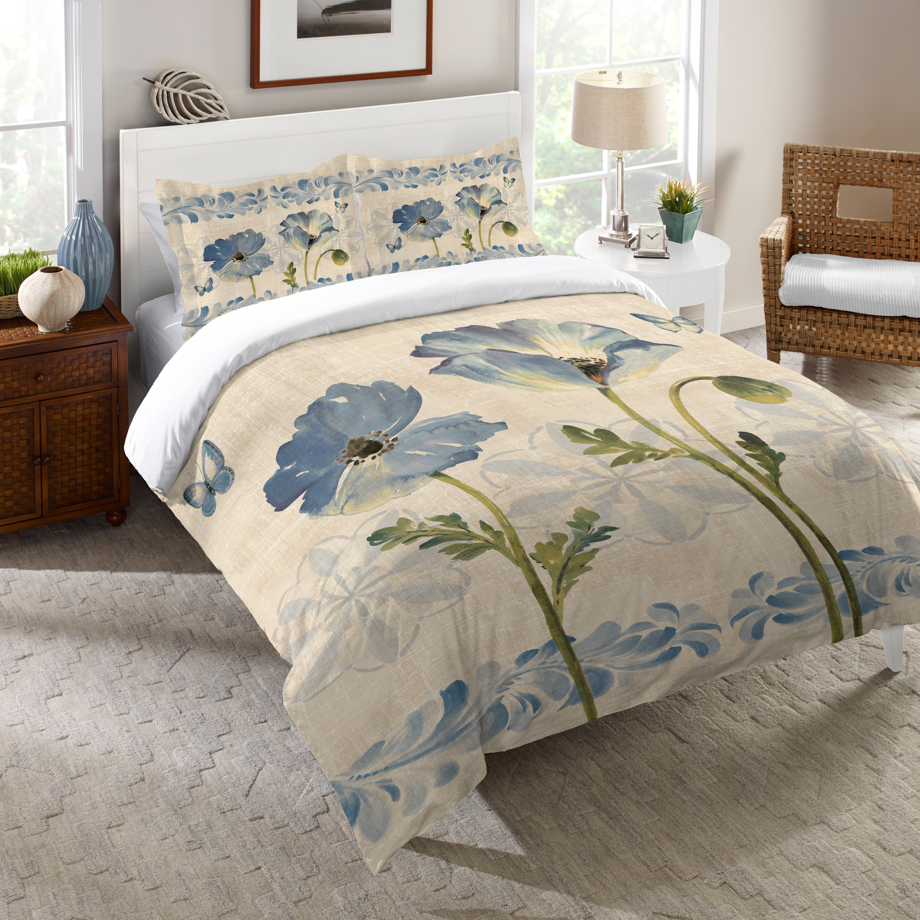 Latitude Run® Pranzal Multicolor Floral 7 Piece Comforter Set & Reviews