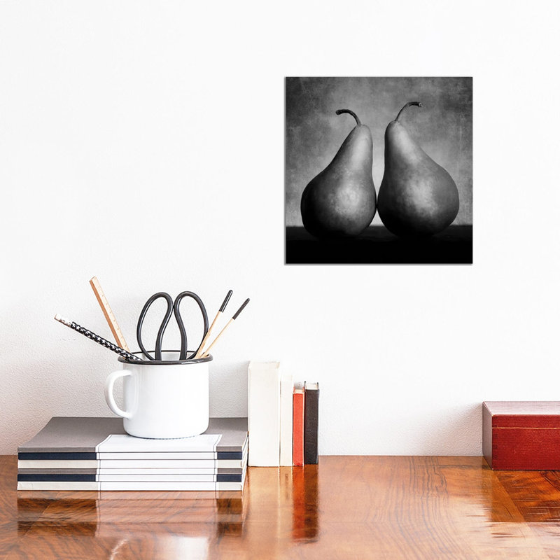 Peras Enamoradas by Moises Levy - Wrapped Canvas Painting, 30.48 cm H x 30.48 cm W