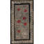 Antique American Hooked Small Scatter Size Wool & Cotton Gray Rug