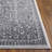 Calidia Power Loom Dark Gray/Cream Rug-353344936