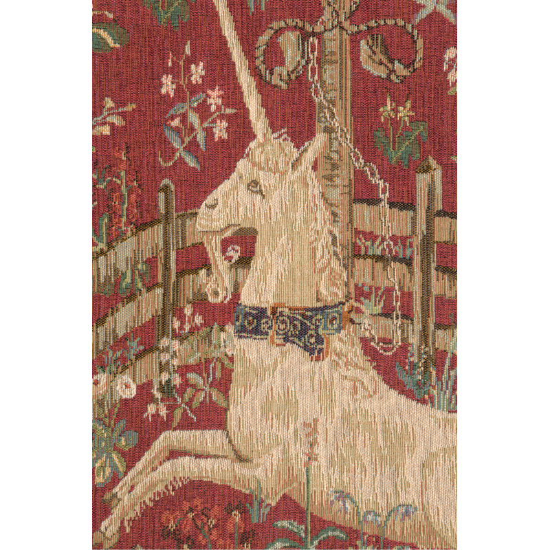 Loom Woven Cotton Blend Wall Hanging, 44" H x 34" W x 0.1" D, Red