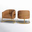 Fauteuil demi-tonneau rembourré l 30 po Romy-1152185453