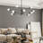 12 - Light Sputnik Sphere Linear Dining Chandelier