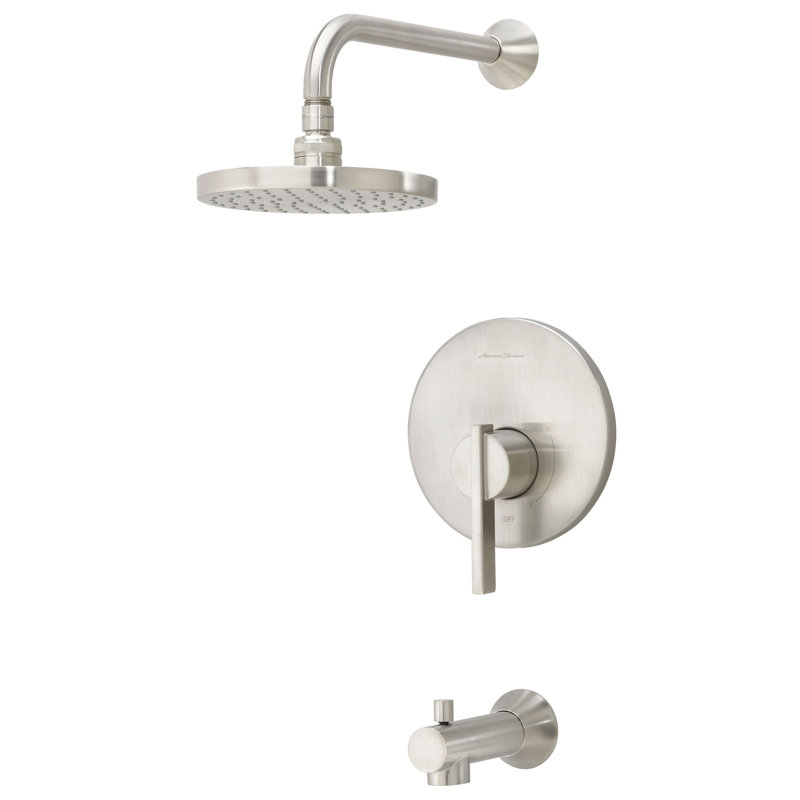Robinet de baignoire et douche thermostatique Berwick, Nickel brossé