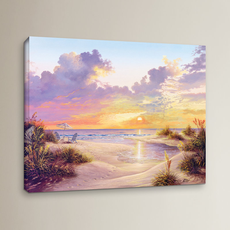 «Paradise Sunset», impression sur toile tendue, H 24 po x l 32 po x P 2 po