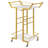 3-Tier Rolling Bar Cart with Wine Rack and Glass Holder,Locking Casters,for Living Room,Party