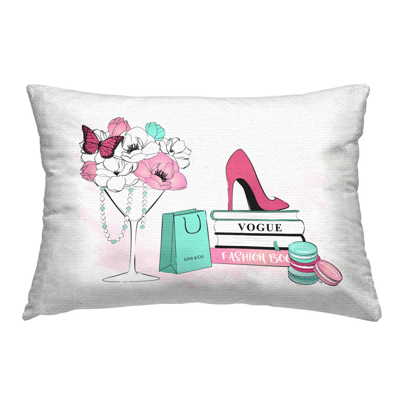 Coussin décoratif à imprimé de mode Fashion par Martina Pavlova