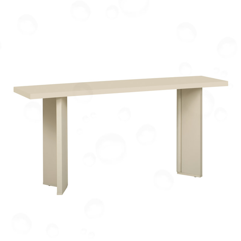 Osgood with Pine Veneer and Geometric Legs, Beige