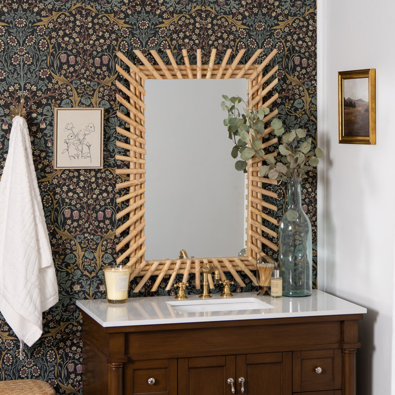 Benjamin Rattan Rectangle Mirror