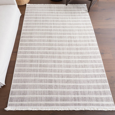 Lucretia Striped Tassels Area Rug