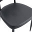 La chaise de salle à manger minimaliste et ergonomique, avec un dossier incurvé pour une conception confortable, libère une nouvelle position assise confortable et minimaliste. Un paquet de 4.-1288966945