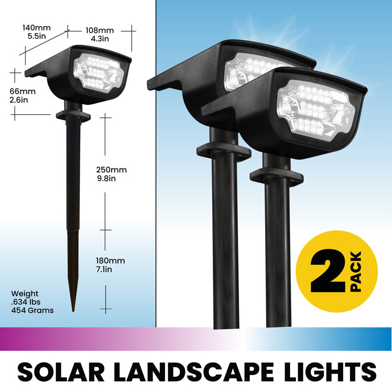 Bell+Howell Bionic Color Burst Color Changing Landscape Lighting, Waterproof and Wireless