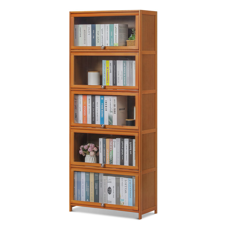 Bibliothèque de rangement Kathaline, (5 tablettes) H 67,7 po x l 27,2 po x P 12,6 po