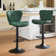 Swivel Adjustable Height Modern Bar Stools with Metal Frame 