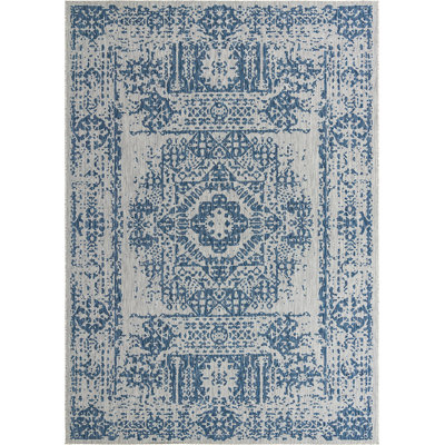 Tapis extérieur bleu ciel