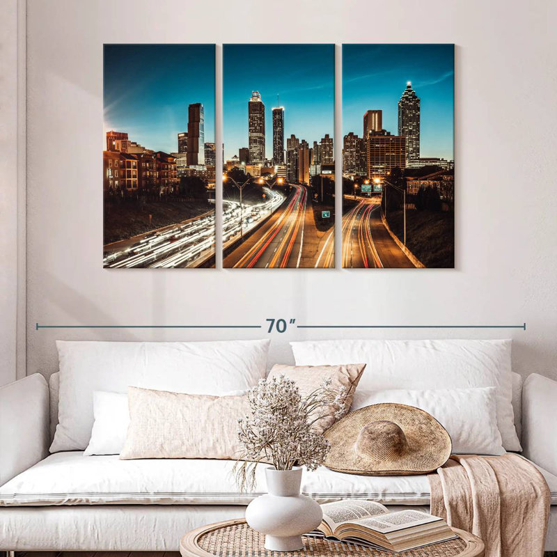 Horizon nocturne de Sébbie à Atlanta, H 32 po x l 50 po
