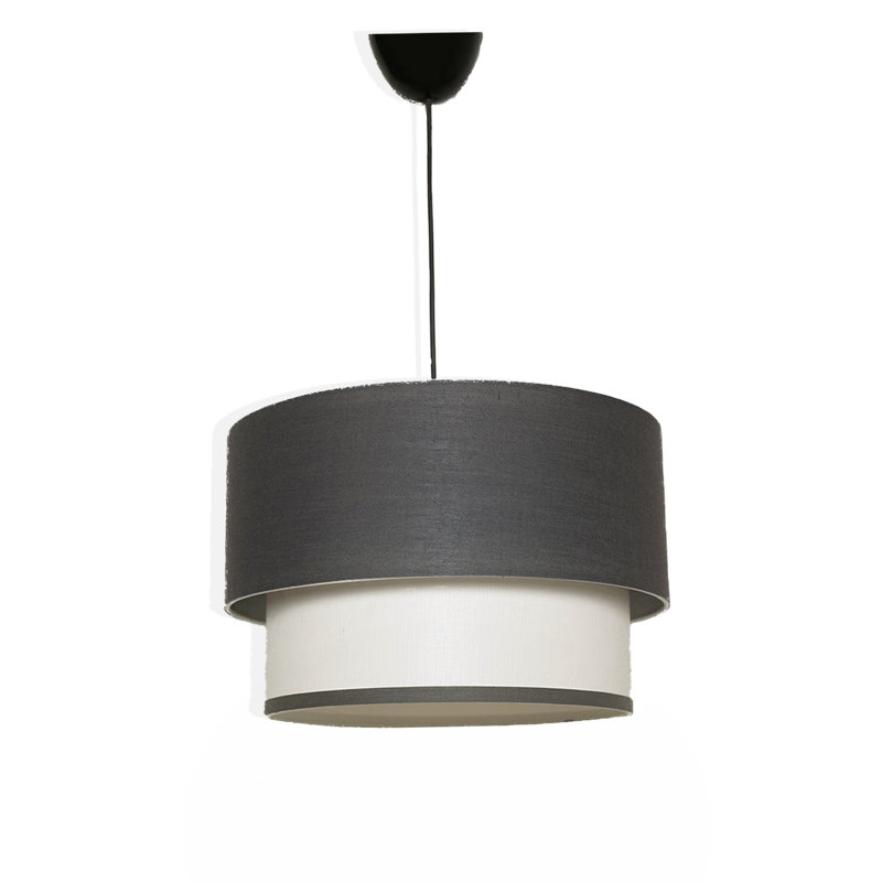 Elzia Chandelier, Anthracite/White