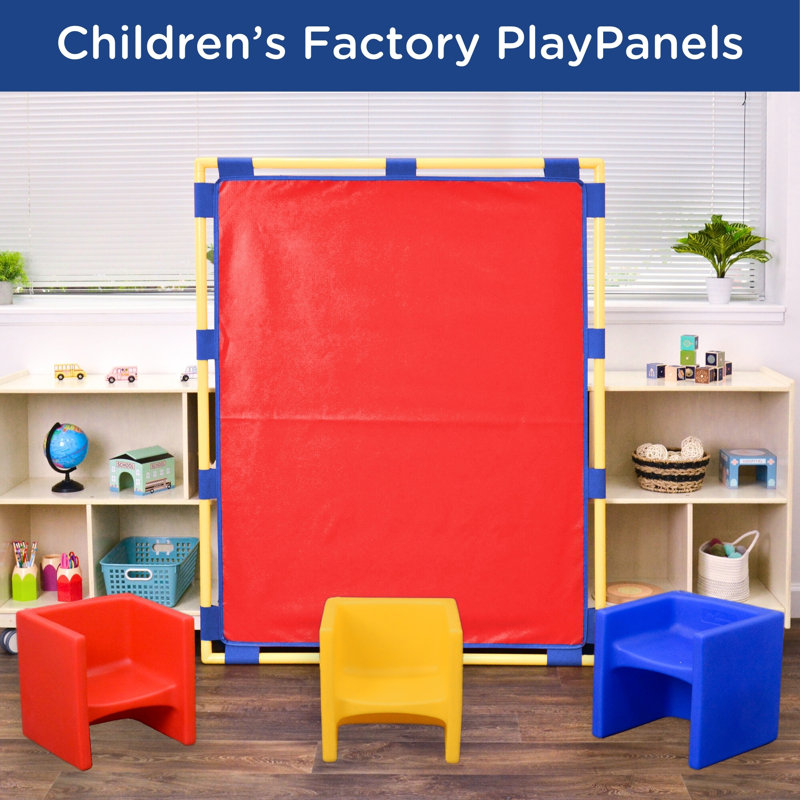 Big Screen Playpanel - Green With Feet, Red