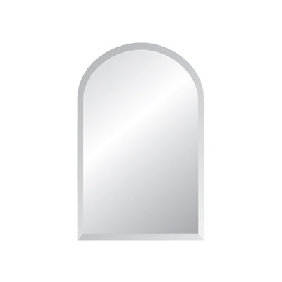 Miroir décoratif biseauté sans cadre moderne et contemporain Lummus, 36 po x 18 po