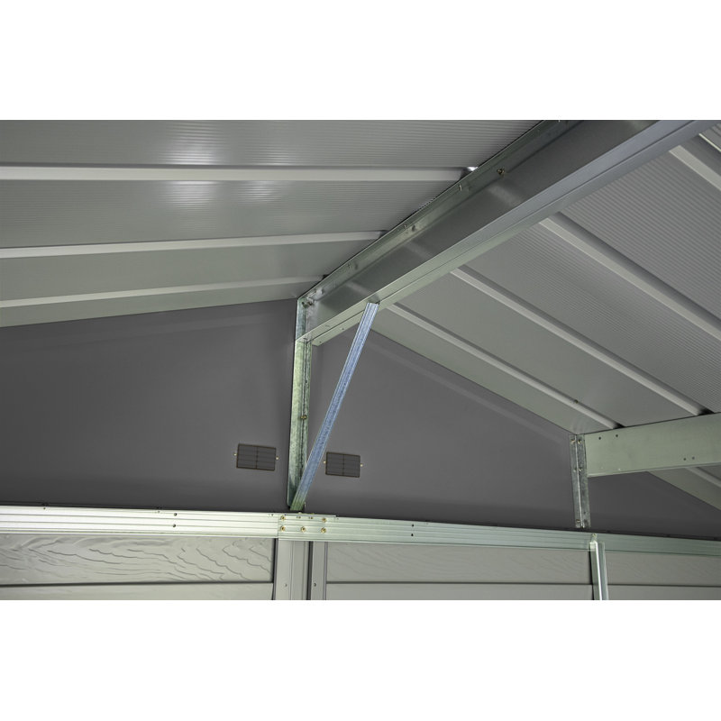 Arrow 8' x 8' Charcoal Steel Storage Shed Kit