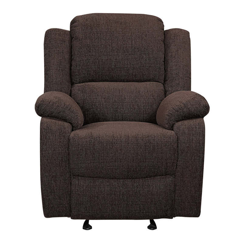 Fauteuil inclinable et oscillant avec accoudoirs coussinés