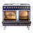 ILVE Nostalgie II Series 40 inch Dual Fuel Range with 6 Sealed Burners, Griddle (Glass Door)-99299498-99299491