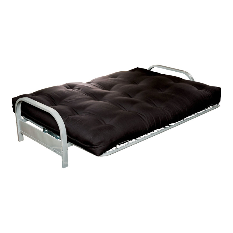 Erbe 8'' Innerspring / Coil Futon Mattress Futon  Mattress, Black