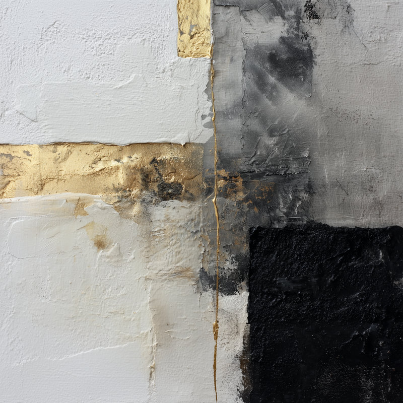 Guilded Fracture, 40" H x 40" W