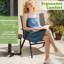 Patio Chairs Set of 4with Breathable Mesh Fabric and Metal Frame 350LBS Capacity
