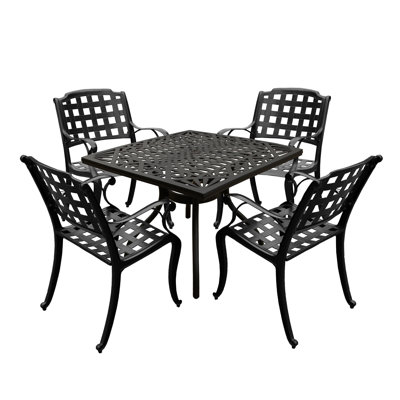 Farlotta 4 - Person Patio Dining Set with Square Table