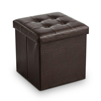 15" Collapsible Storage Ottoman – Sit, Store & Save Space