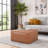 Modern Elegance Square PU Leather Ottoman