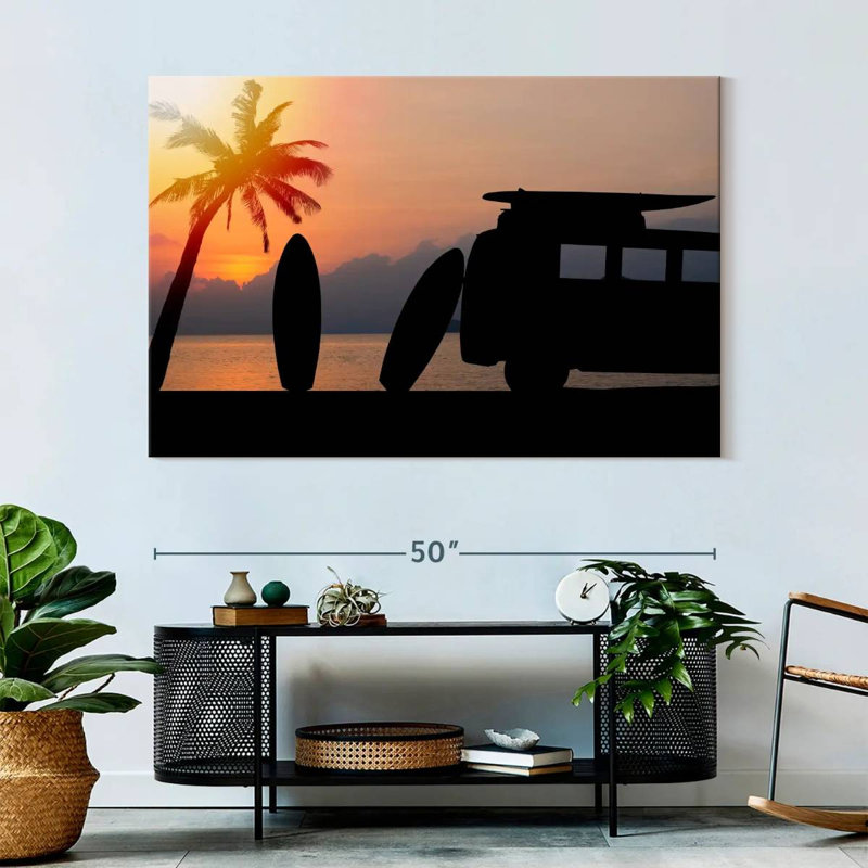 Senne Sunset Surf Trip, 34" H x 51" W